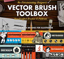 极品AI画笔－矢量笔刷(6套合集)：The Vector Brush Toolbox